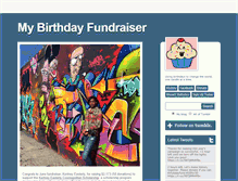 Tablet Screenshot of mybirthdayfundraiser.com